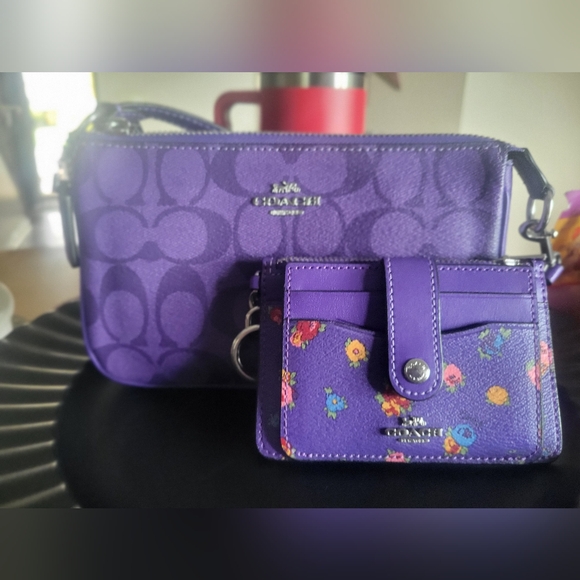 Coach Purple Crossbody Bag Set - Picture 1 of 1